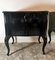 Antique Black Lacquered Wood Dressers, Set of 2 10