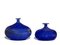 Blaue Vasen aus Muranoglas von Gino Cenedese, 1960er, 2er Set 1