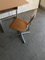 Schweizer Schultisch und Stuhl von Embru, 1960er, 2er Set 11