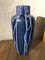 Blaue deutsche Vase von Scheurich, 1960er 1