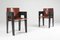 Oak and Leather Dining Chairs, 1980s, Set of 2 2