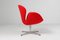 Red Swan Armchair by Arne Jacobsen for Fritz Hansen, 1950s, Image 6