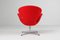 Red Swan Armchair by Arne Jacobsen for Fritz Hansen, 1950s 4