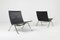 Black Leather Model PK22 Lounge Chairs by Poul Kjærholm for Fritz Hansen, 2009, Set of 2 2