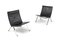 Black Leather Model PK22 Lounge Chairs by Poul Kjærholm for Fritz Hansen, 2009, Set of 2 4