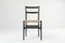 Black Ash and Rope Dining Chairs by Gio Ponti for Cassina, 1980s, Set of 6 1