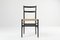 Black Ash and Rope Dining Chairs by Gio Ponti for Cassina, 1980s, Set of 6, Image 1