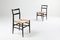 Black Ash and Rope Dining Chairs by Gio Ponti for Cassina, 1980s, Set of 6 5