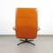 Leatherette and Metal Swivel Armchair, 1970s 2