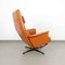 Leatherette and Metal Swivel Armchair, 1970s, Image 4