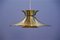 Danish Brass Ceiling Lamp, 1970s 1