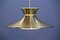 Danish Brass Ceiling Lamp, 1970s 5