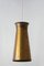 Lámpara colgante alemana Mid-Century de latón, años 50, Imagen 13