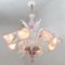 Venetian Glass Ceiling Lamp from Maestri Muranesi, 1960s, Image 3