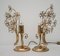 Mid-Century Italian Crystal and Brass Sconces, 1960s, Set of 2 4