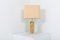 Brass and Travertine Table Lamp by George Matthias, 1970s 2
