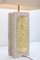 Brass and Travertine Table Lamp by George Matthias, 1970s 12