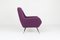 Purple Armchairs by Ico Luisa Parisi, 1950s, Set of 2 9