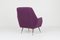Purple Armchairs by Ico Luisa Parisi, 1950s, Set of 2 7