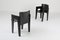 Black Oak and Leather Dining Chairs from Arco, 1980s, Set of 6 3