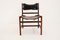 Esszimmerstühle mit Gestell aus Holz & Bezug aus Leder, 1960er, 4er Set 1