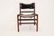 Wooden and Leather Dining Chairs, 1960s, Set of 4 1