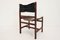 Esszimmerstühle mit Gestell aus Holz & Bezug aus Leder, 1960er, 4er Set 2