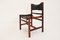 Wooden and Leather Dining Chairs, 1960s, Set of 4 4