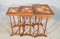 Antique Hand-Painted Nesting Tables, Set of 3 1