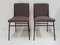 Chaises Mid-Century en Acier et Tissu, France, 1950s, Set de 2 8