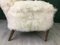 Fauteuil Vintage en Peau de Mouton de Parker Knoll 10