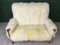 Mid-Century White Sheepskin Sofa from Parker Knoll, 1980s, Image 3