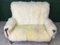 Mid-Century White Sheepskin Sofa from Parker Knoll, 1980s 4