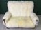 Mid-Century White Sheepskin Sofa from Parker Knoll, 1980s, Image 4