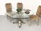 Brass and Chromed Steel Dining Table, 1970s 13