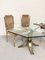 Brass and Chromed Steel Dining Table, 1970s 9