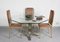 Brass and Chromed Steel Dining Table, 1970s 7