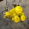 Vintage Industrial Korean Yellow Ceiling Lamp, 1970s, Image 9