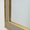 Vintage Square Brass Framed Two-Toned Mirror 4