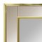 Vintage Square Brass Framed Two-Toned Mirror 3