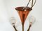 Mid-Century French Copper, Brass and Glass Chandelier, 1950s, Image 7