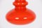 Danish Orange Red Glass Pendant Lamp, 1950s, Image 3