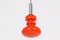Danish Orange Red Glass Pendant Lamp, 1950s, Image 2
