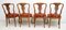 Antique Dutch Walnut and Maple Inlaid Dining Chairs, Set of 4, Image 3