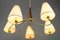 Lámpara de araña de nogal de Rupert Nikoll, años 50, Imagen 6