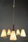 Lámpara de araña de nogal de Rupert Nikoll, años 50, Imagen 4