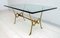 Mid-Century Italian Brass and Crystal Coffee Table, 1950s 8
