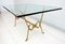 Mid-Century Italian Brass and Crystal Coffee Table, 1950s 6