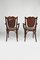 Antique Art Nouveau Bentwood and Leather Living Room Set from Fischel, Set of 5, Image 10