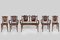 Antique Art Nouveau Bentwood and Leather Living Room Set from Fischel, Set of 5 1